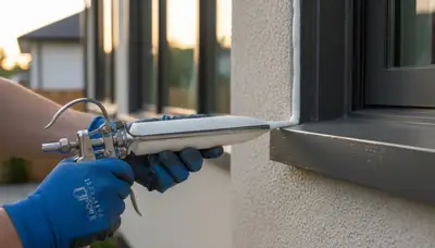 Professional caulking and sealing on Worcester MA home exterior for weatherproof protection