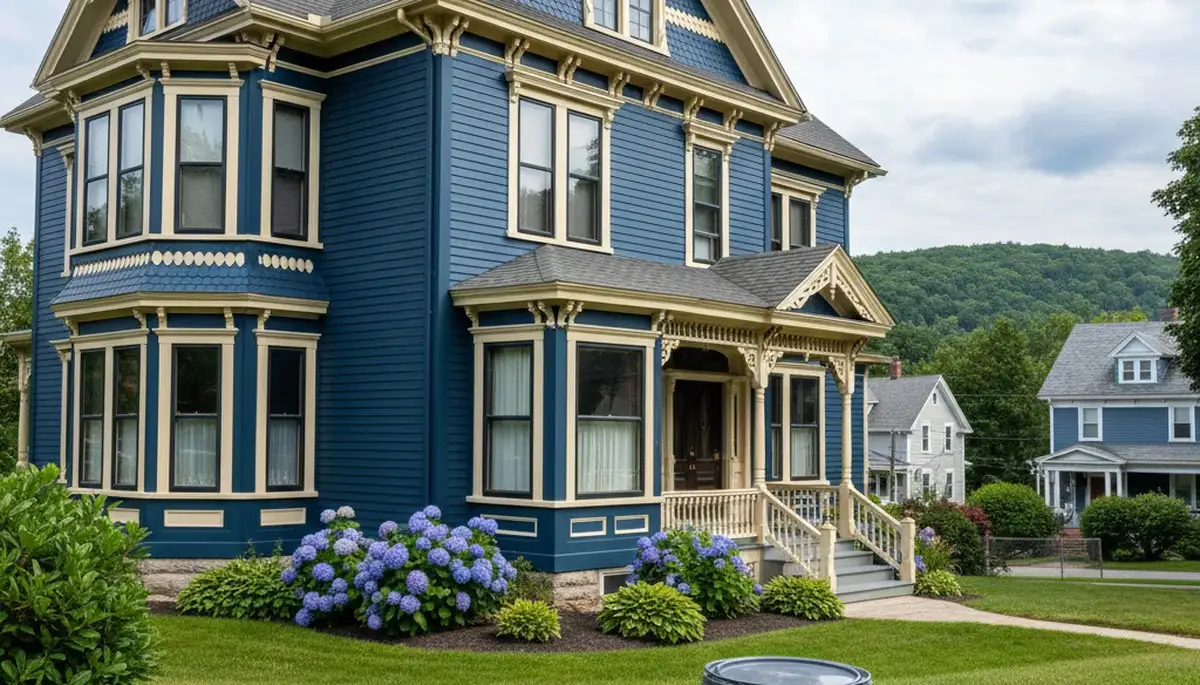 Finished exterior house painting in Worcester MA showing smooth, durable paint finish and weather protection