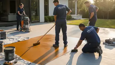 Professional concrete staining in Worcester MA for durable, colorful floors and patios