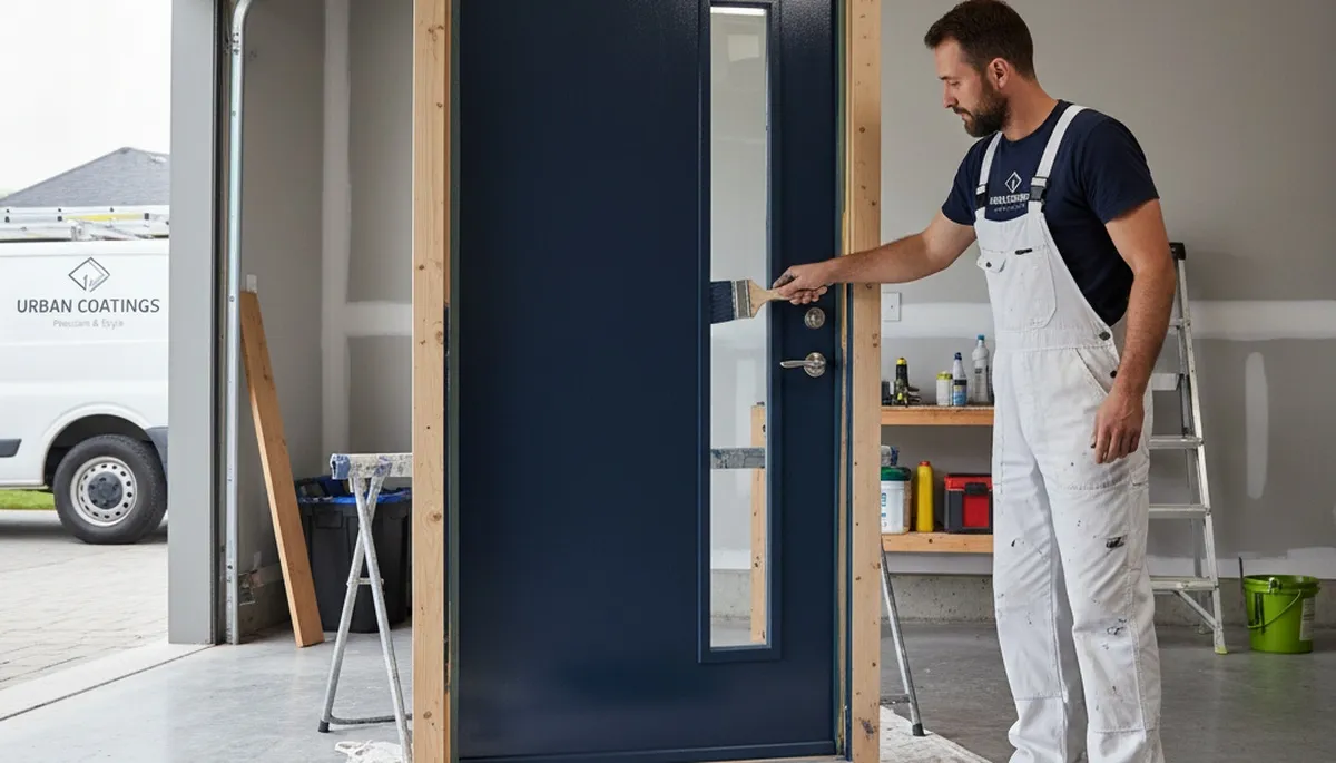 Professional door painting and refinishing in Worcester, MA by expert house painters