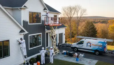 Professional house painting service by local painters in Worcester, MA exterior residential repaint