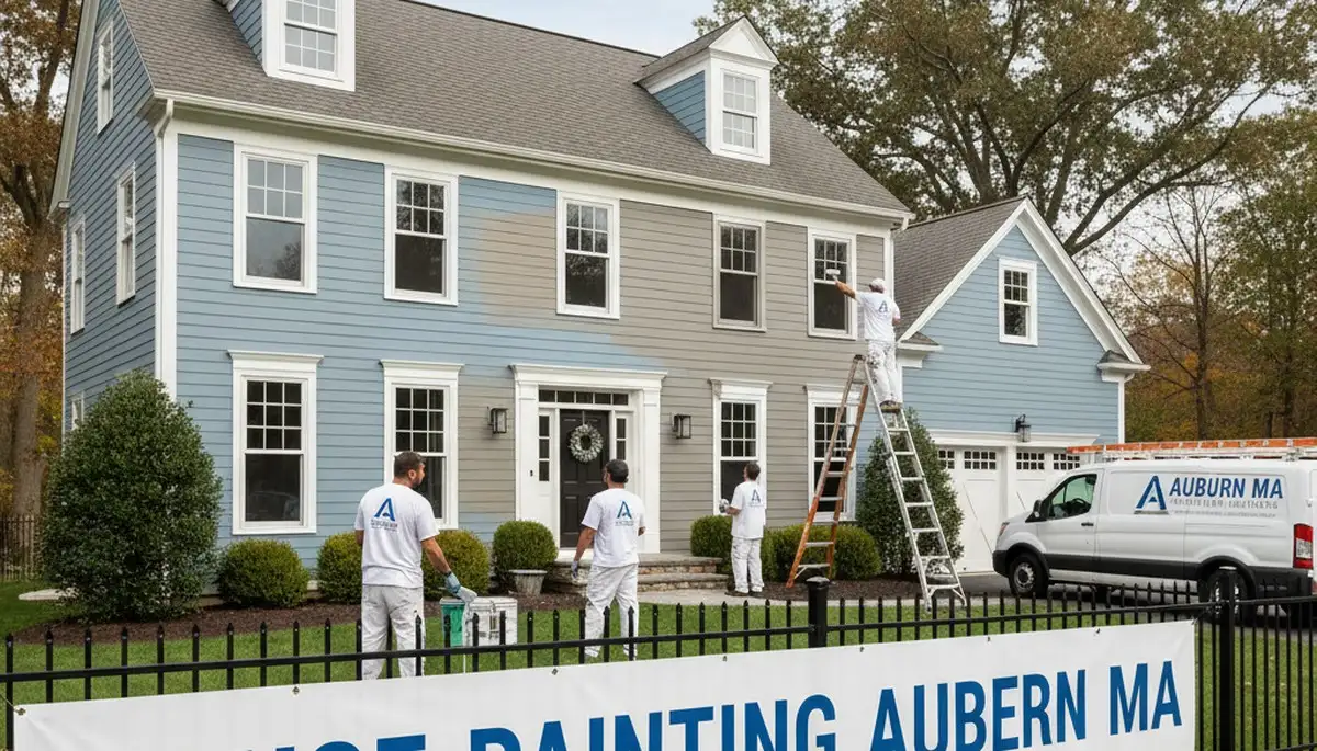 Professional house painters in Worcester MA providing expert residential exterior painting services
