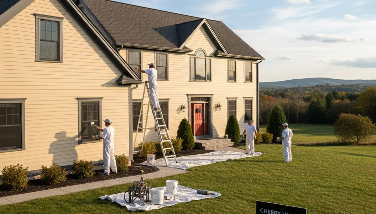 Professional house painting service in Worcester, MA by Painting Contractors Worcester MA