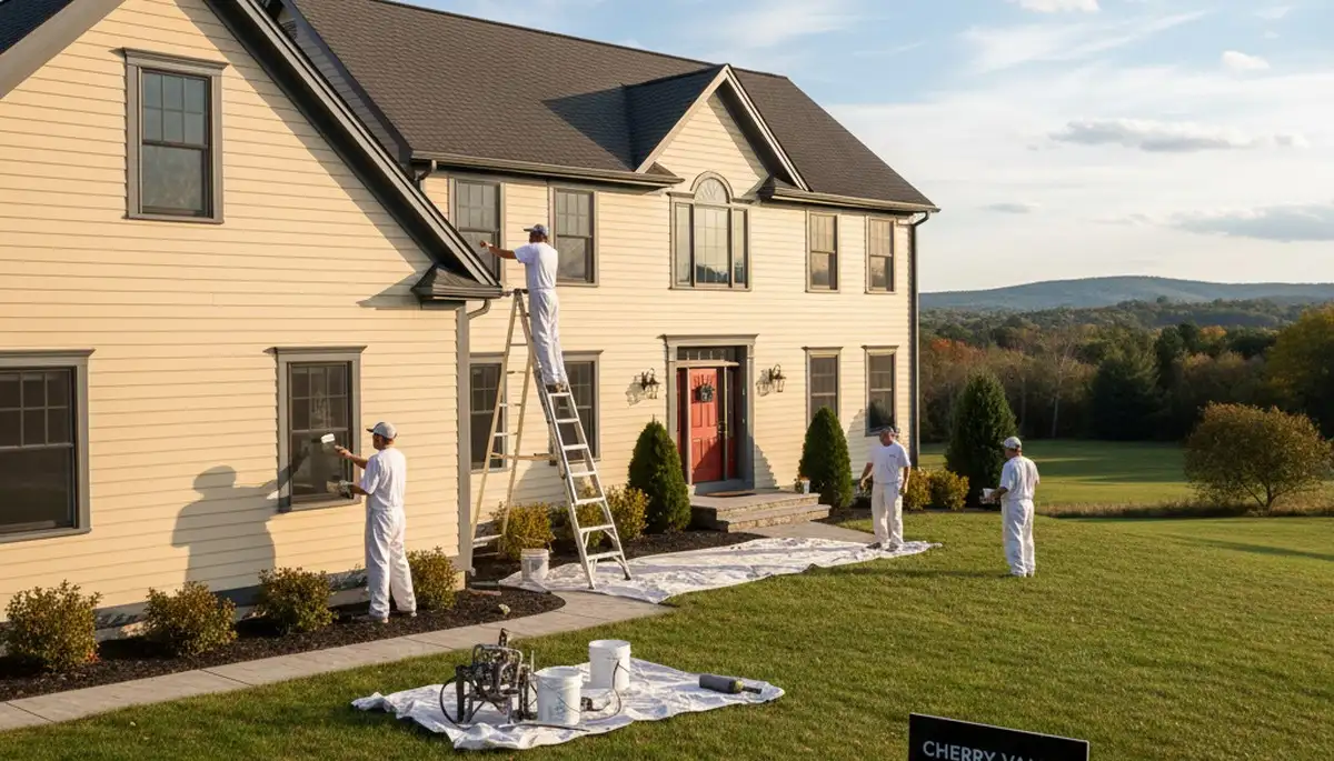 Professional house painting service in Worcester, MA by Painting Contractors Worcester MA