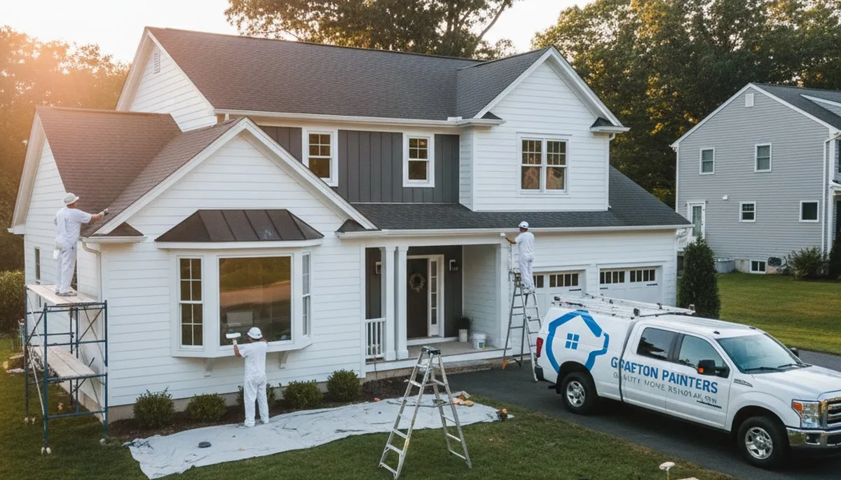 Professional house painters in Worcester MA providing expert residential exterior painting services