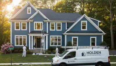 Professional house painters in Worcester MA providing expert residential exterior painting services