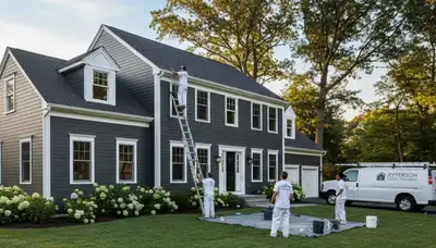 Professional house painters in Worcester MA providing expert residential painting services