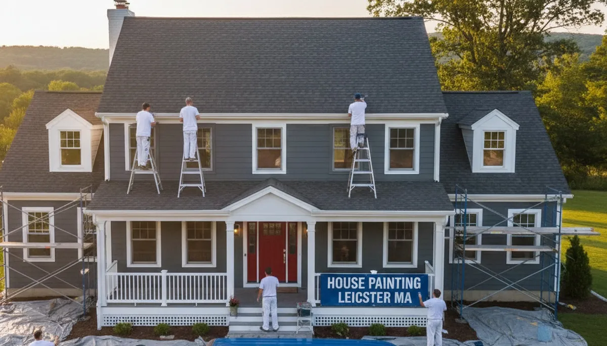 Professional house painters in Worcester MA providing expert exterior and interior painting services