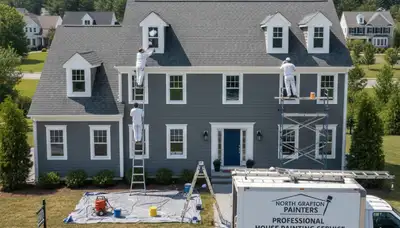Professional house painters in Worcester MA providing expert residential painting services
