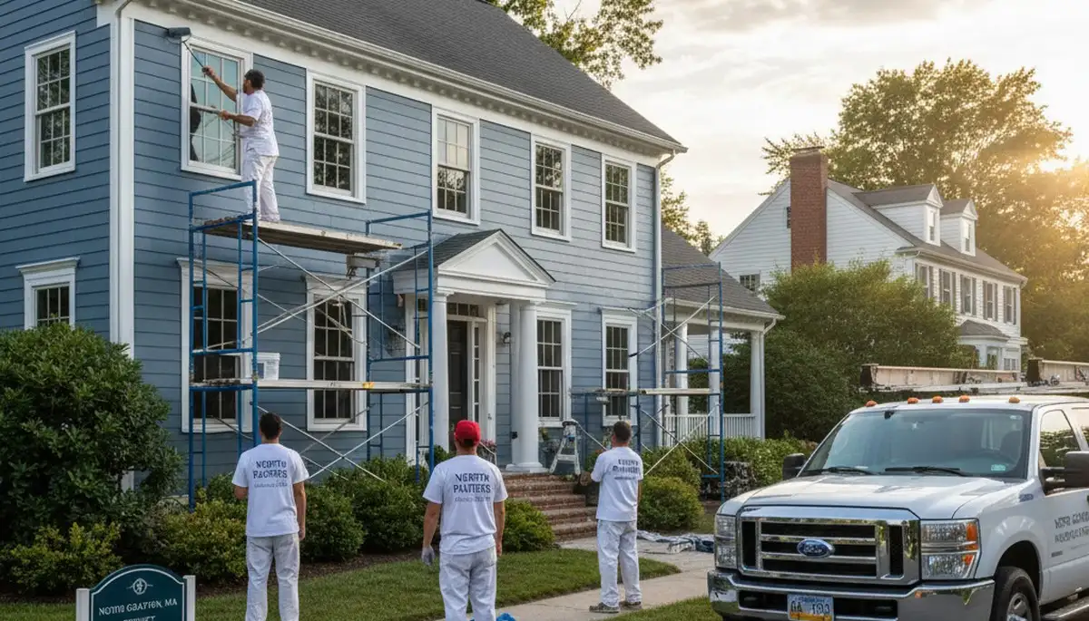 Professional house painters in Worcester MA providing expert residential exterior painting services