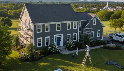 Professional house painting service in Worcester MA by local exterior painting contractors