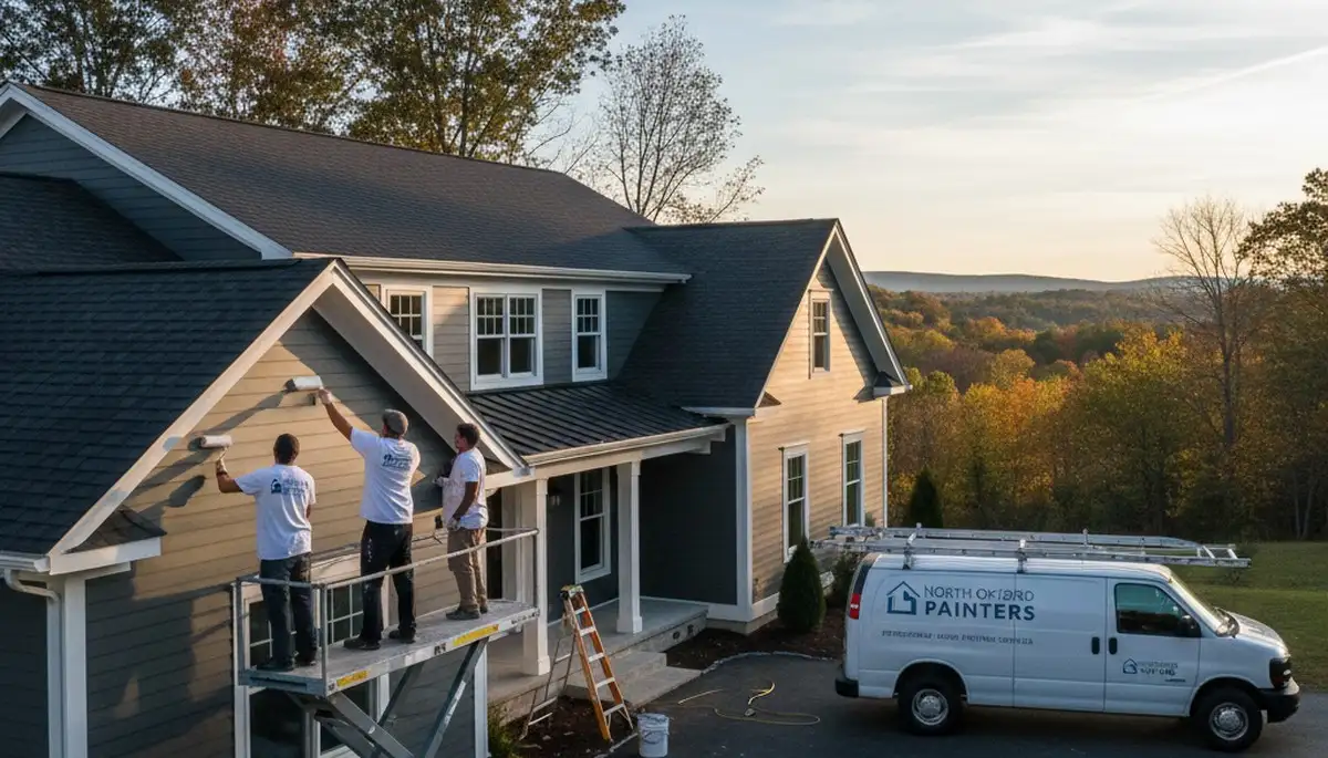 Professional house painters in Worcester MA providing expert residential exterior painting services