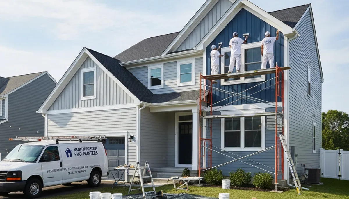 Professional house painters in Worcester MA providing expert residential painting services