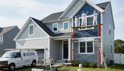 Professional house painters in Worcester MA providing expert residential painting services