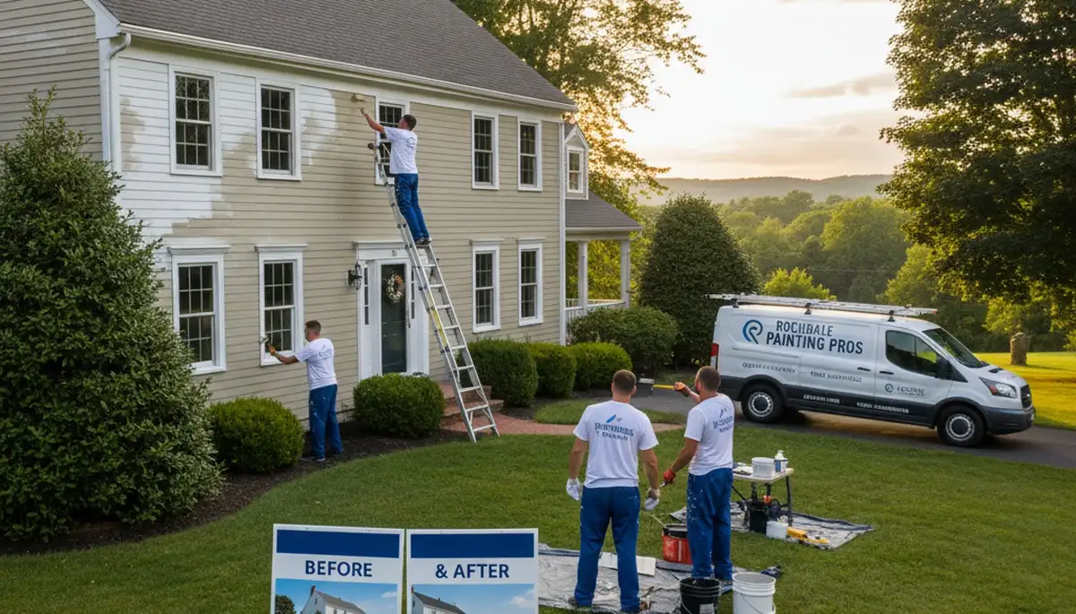 Professional house painters in Worcester MA providing expert residential painting services