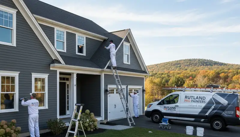 House painting contractors in Worcester, MA providing professional residential painting services
