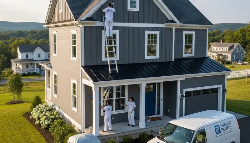 House painting contractor in Worcester, MA delivering interior and exterior painting services