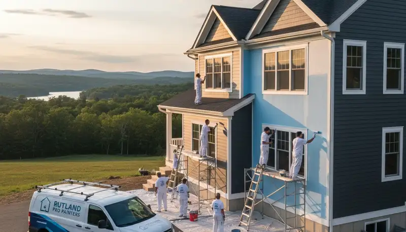 House painting contractor in Worcester, MA providing professional interior and exterior painting services