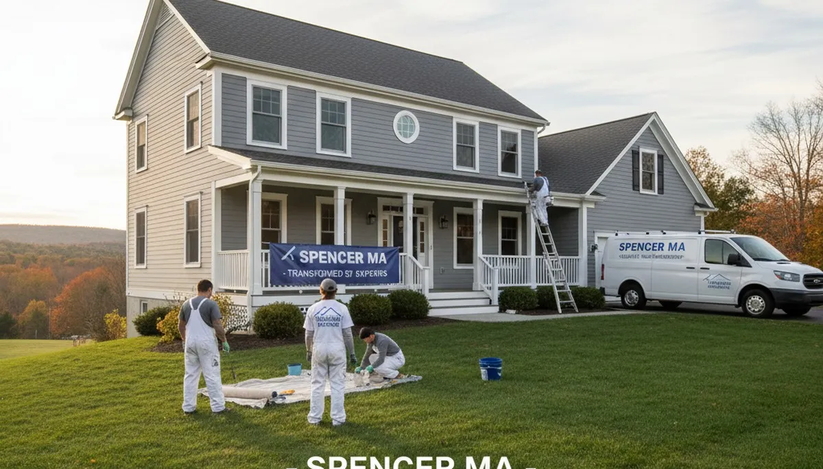 Professional house painters in Worcester MA providing expert residential exterior painting services