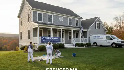 Professional house painters in Worcester MA providing expert residential exterior painting services
