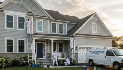 Professional house painters in Worcester MA providing expert residential exterior painting services