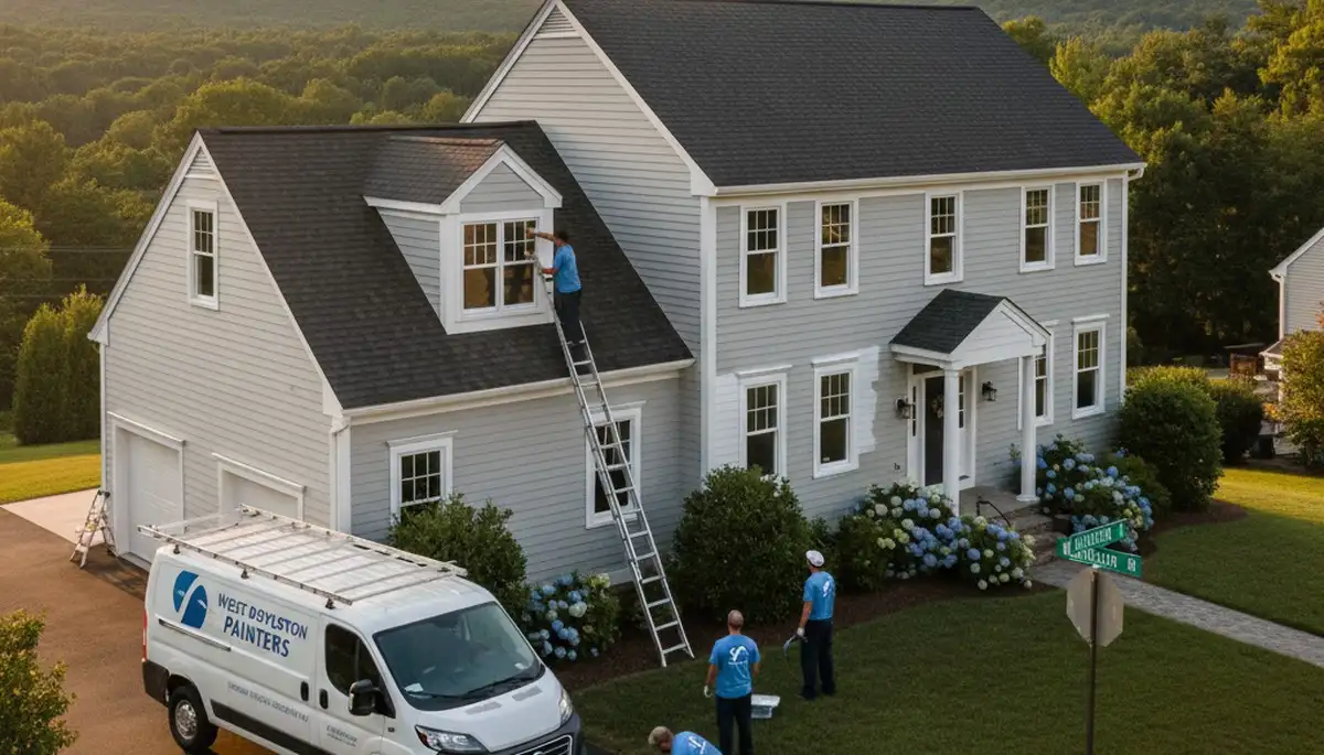 House painting contractors in Worcester, MA providing professional interior and exterior painting services